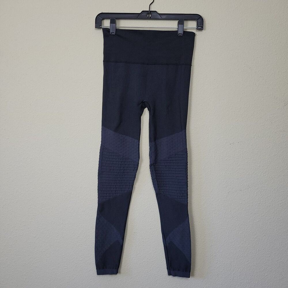 Spanx Womens Black Elastic Waist Pull On Activewear Compression Leggings Size XS - Picture 2 of 9